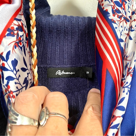 Trendy knit sweater dress w cabin cottage vibe - Picture 4 of 14